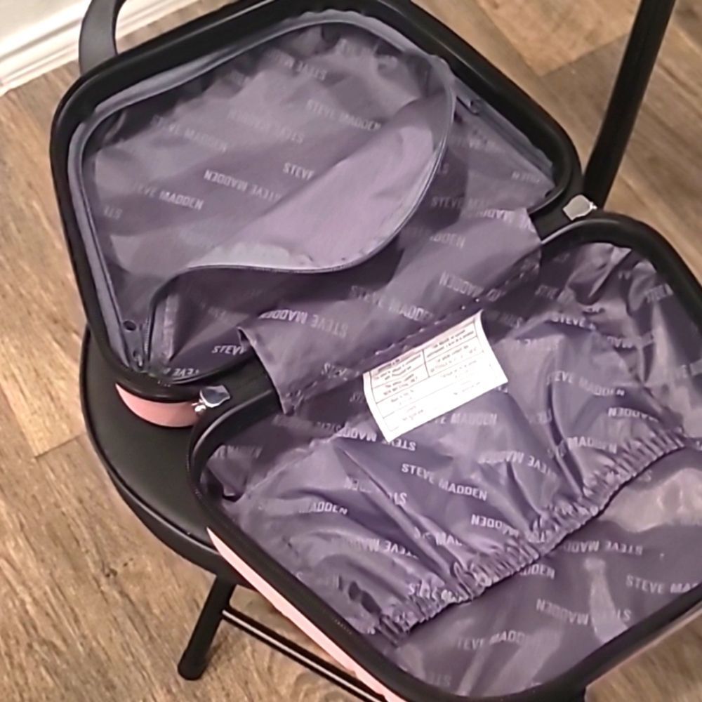 Steve Madden SM Logo Hard Shell Cosmetic Case - Picture 5 of 8